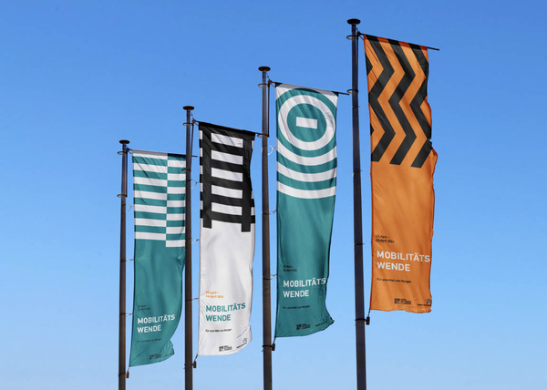 Mobilnetzwerk auf Flaggen